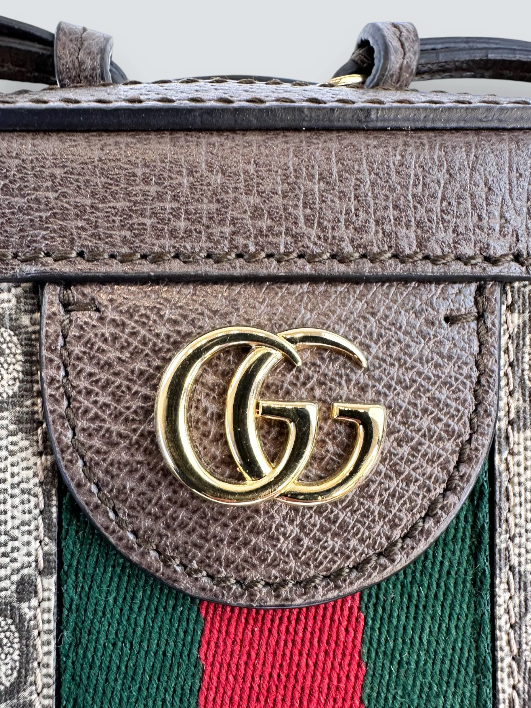Gucci Monogram Canvas Ophidia GG Supreme Box Shoulder Bag