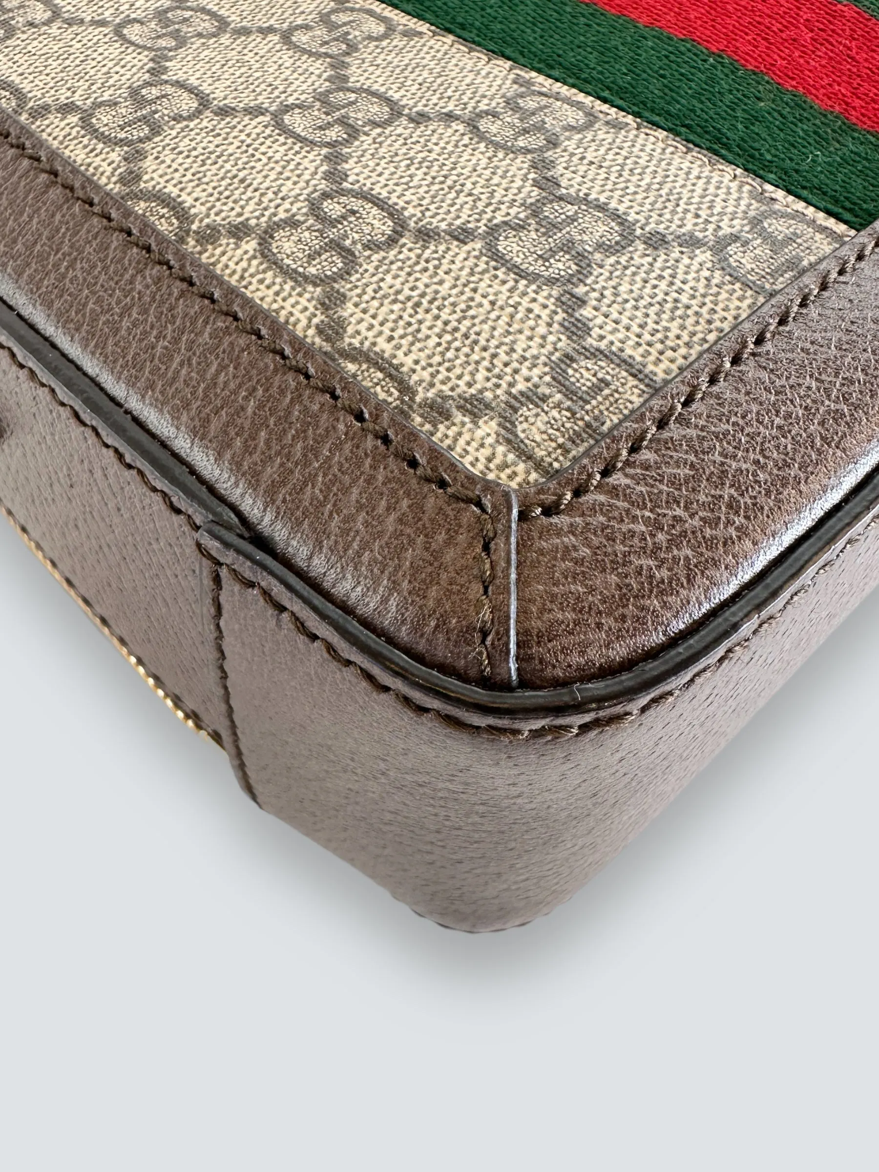 Gucci Monogram Canvas Ophidia GG Supreme Box Shoulder Bag