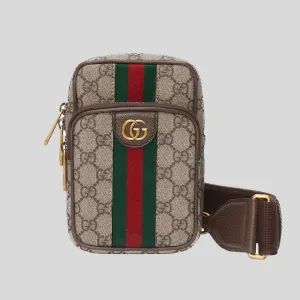 GUCCI Ophidia GG Mini Shoulder Bag Beige Ebony 752565