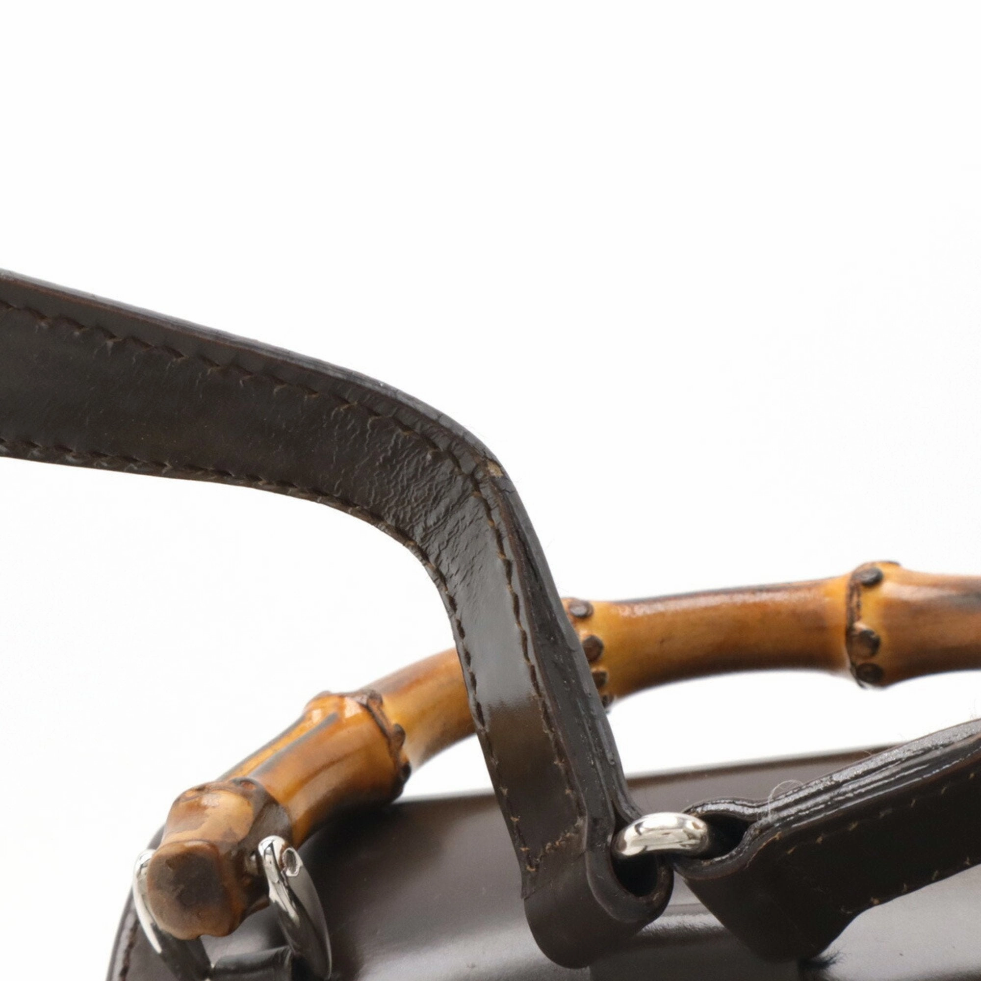 Gucci   Bamboo Leather Backpack Shoulder Bag (Pre-Owned)