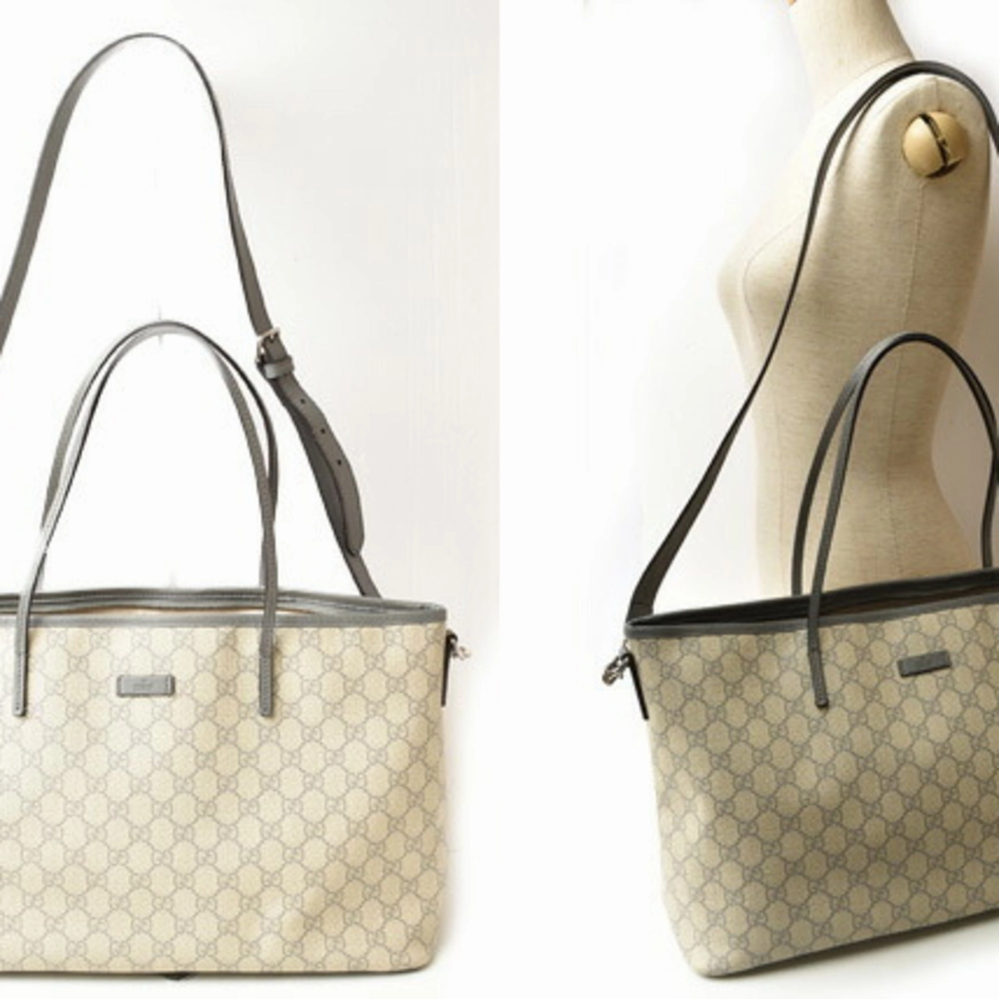 Gucci   Pvc Gg Supreme Shoulder Bag Tote Bag (Pre-Owned)