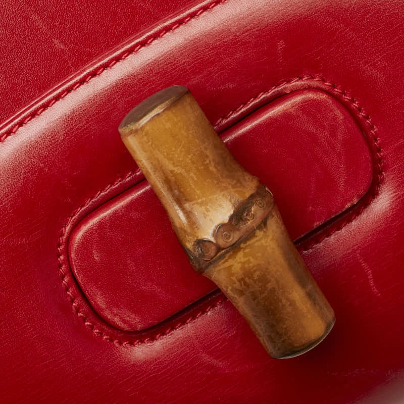 Gucci Bamboo Leather 2WAY Handbag Shoulder Bag