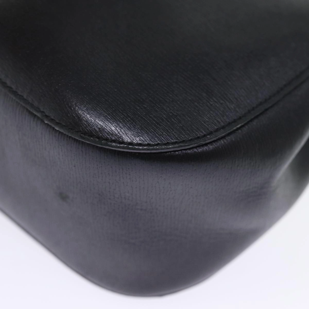 GUCCI Bamboo Shoulder Bag Leather Black 001 3739 3444  ep4344