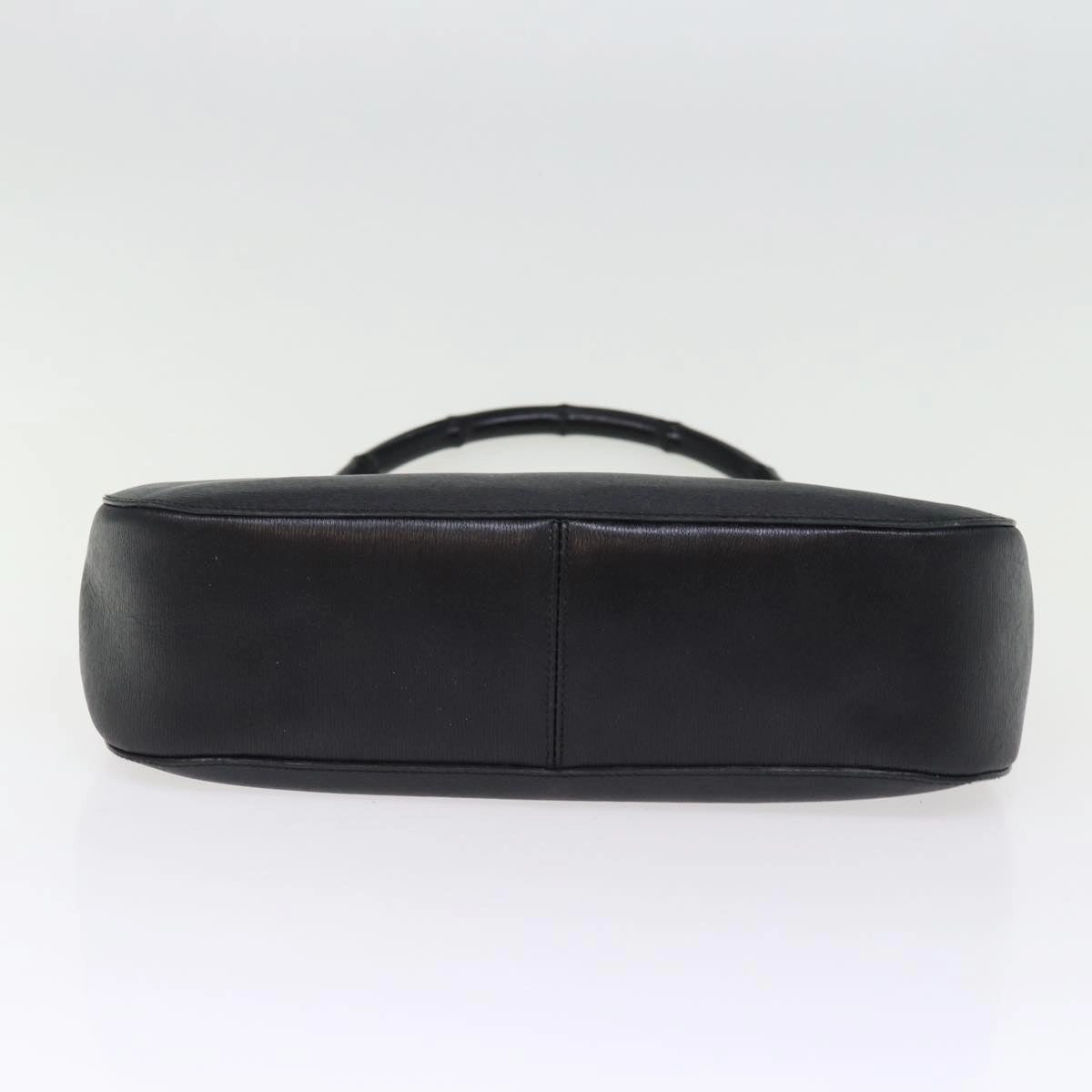 GUCCI Bamboo Shoulder Bag Leather Black 001 3739 3444  ep4344