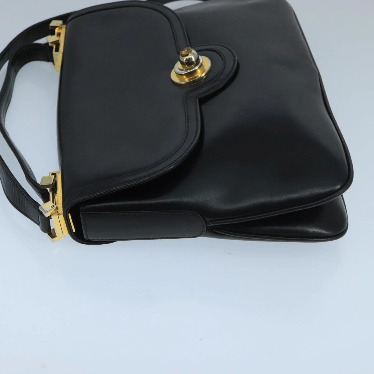 Gucci Black Leather Shoulder Bag ()