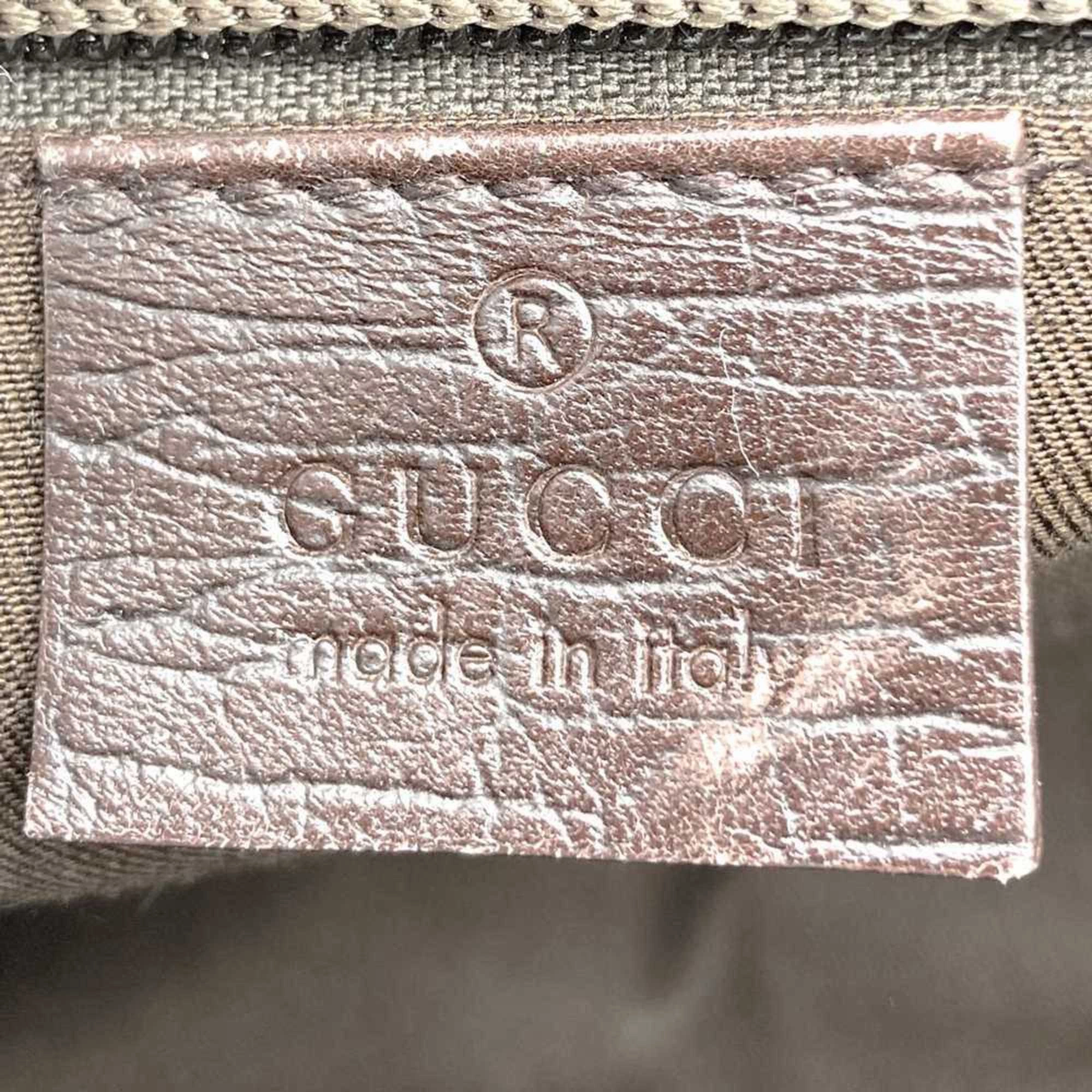 Gucci Brown Gg Supreme Pvc Shoulder Bag ()