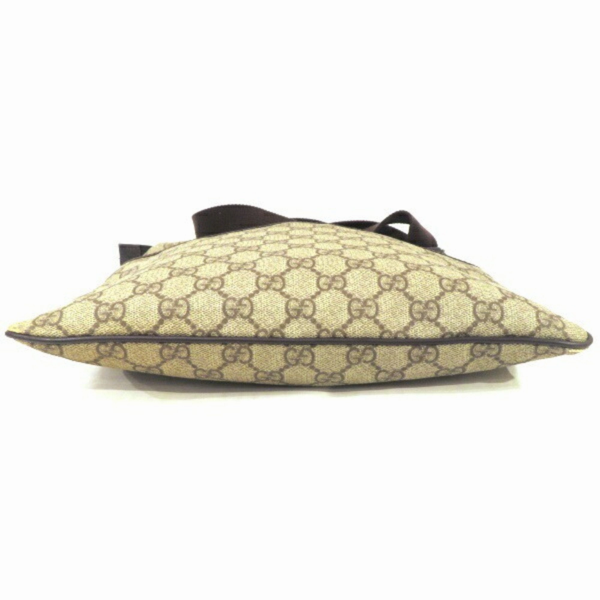 Gucci Brown Pvc Canvas Shoulder Bag ()