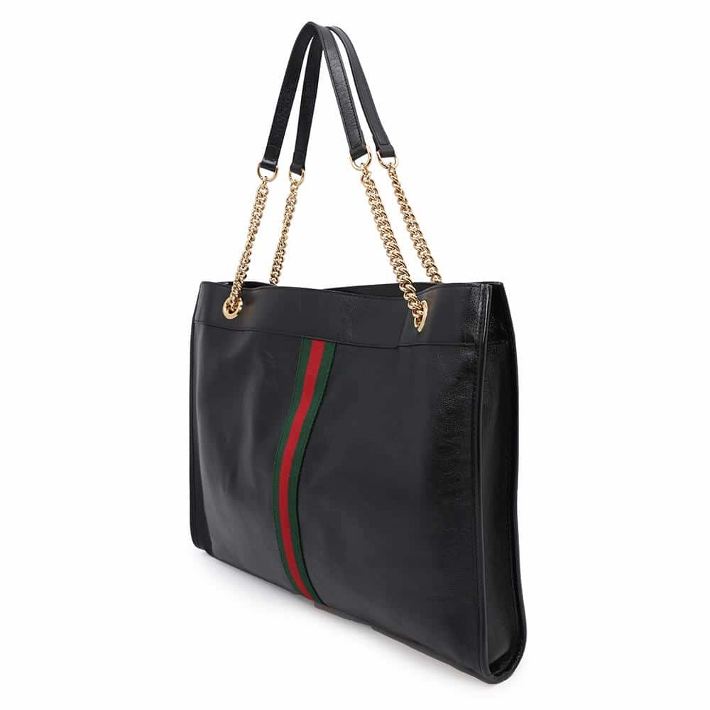 GUCCI Cherie Line Raja Tiger Head ChainShoulder Black537219 Leather