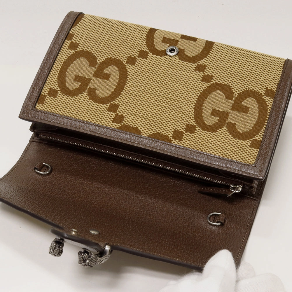 Gucci Dionysus Mini Chain Shoulder Bag Canvas Brown