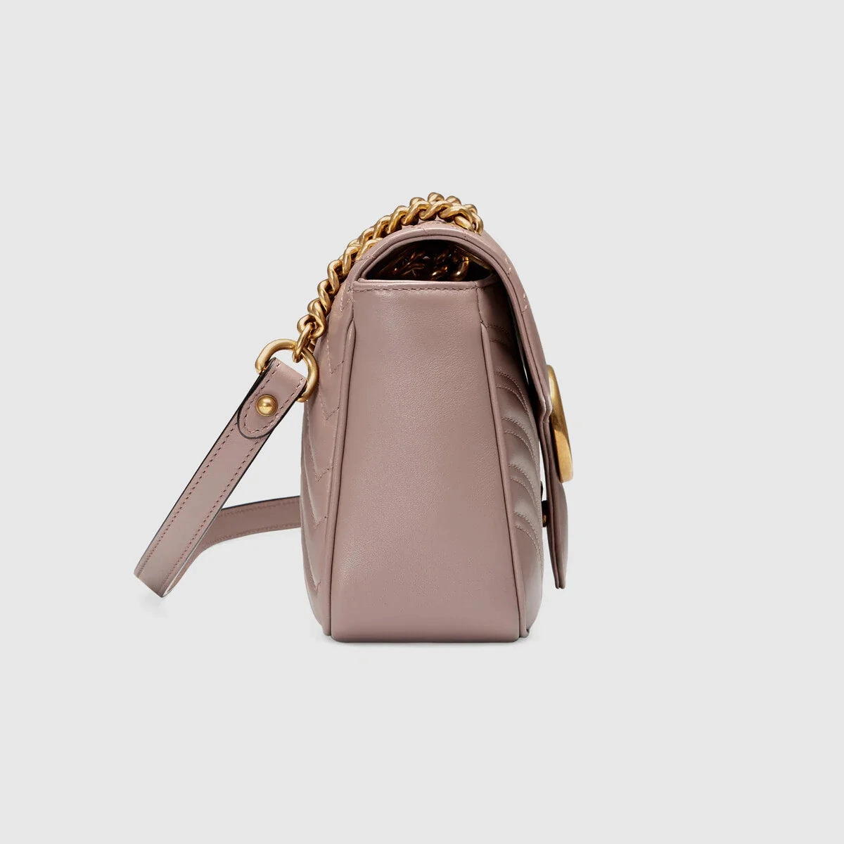 Gucci GG Marmont matelass shoulder bag Dusty Pink