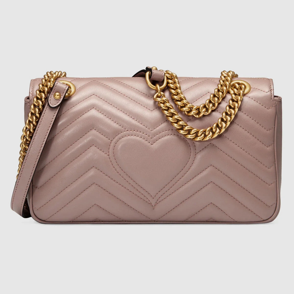 Gucci GG Marmont matelass shoulder bag Dusty Pink