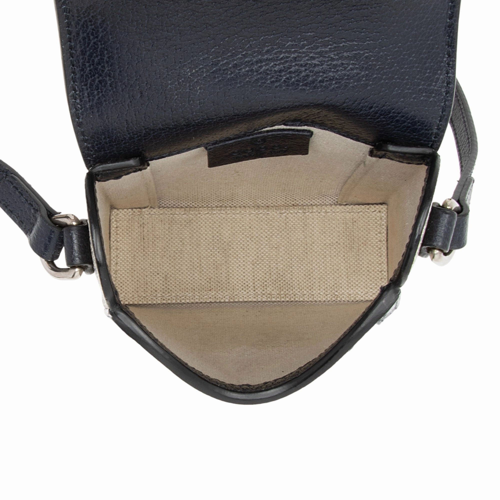 Gucci GG Supreme Horsebit 1955 Vertical Mini Shoulder Bag (SHF-QFKbub)