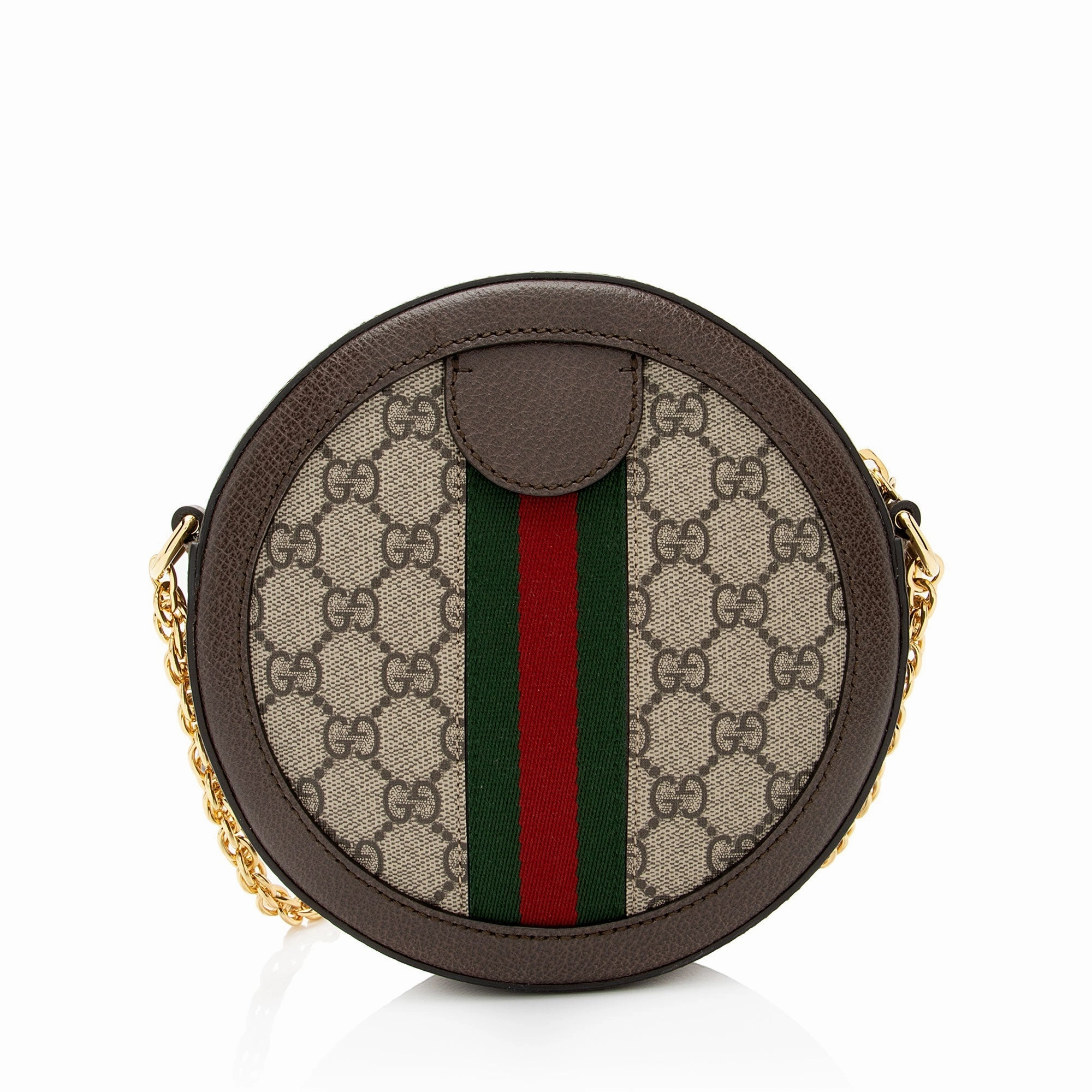 Gucci GG Supreme Ophidia Round Mini Shoulder Bag (SHF-99m356)