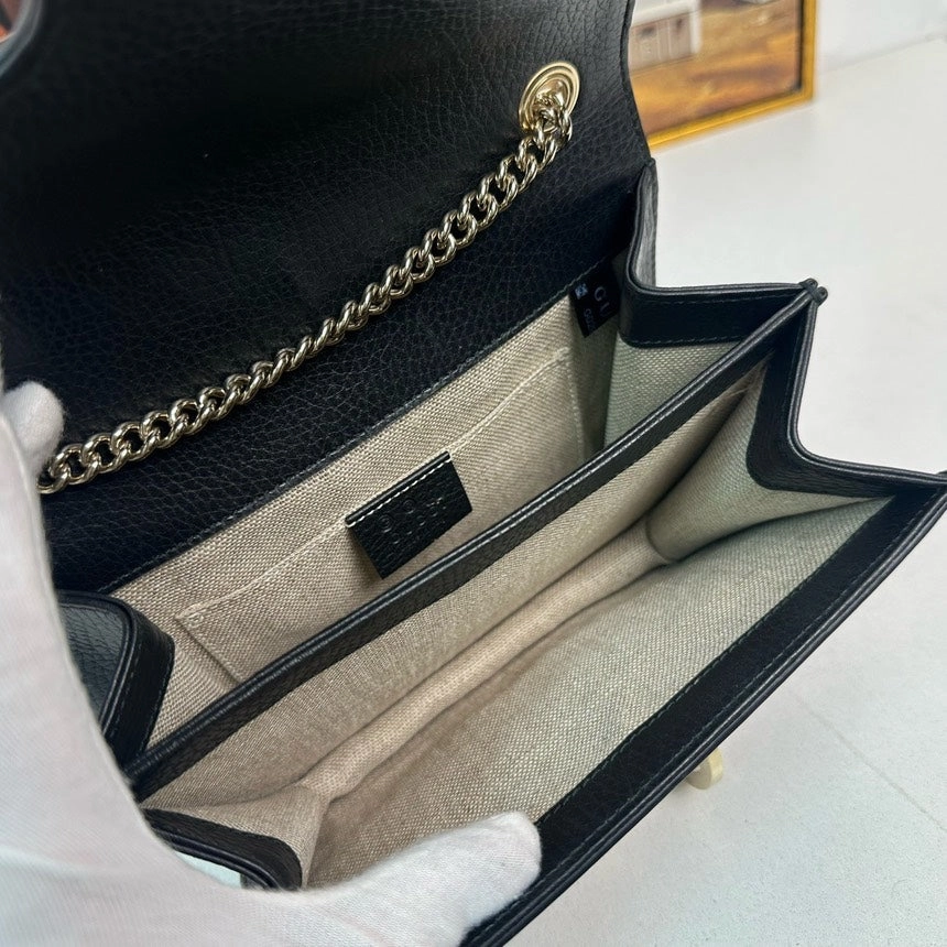 Gucci Horsebit 1955 Black Leather Shoulder Bag