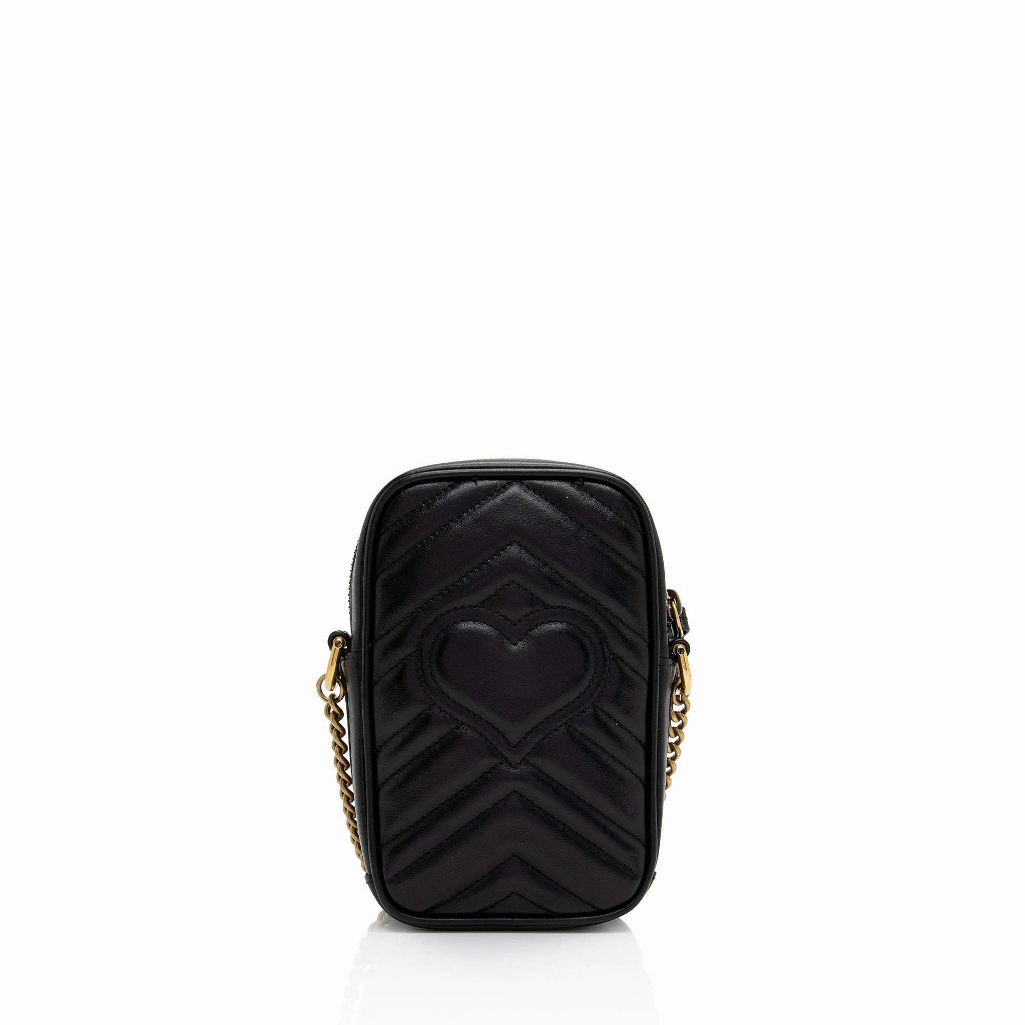 Gucci Matelasse Leather GG Marmont Mini Crossbody Bag (SHF-2UTE9c)