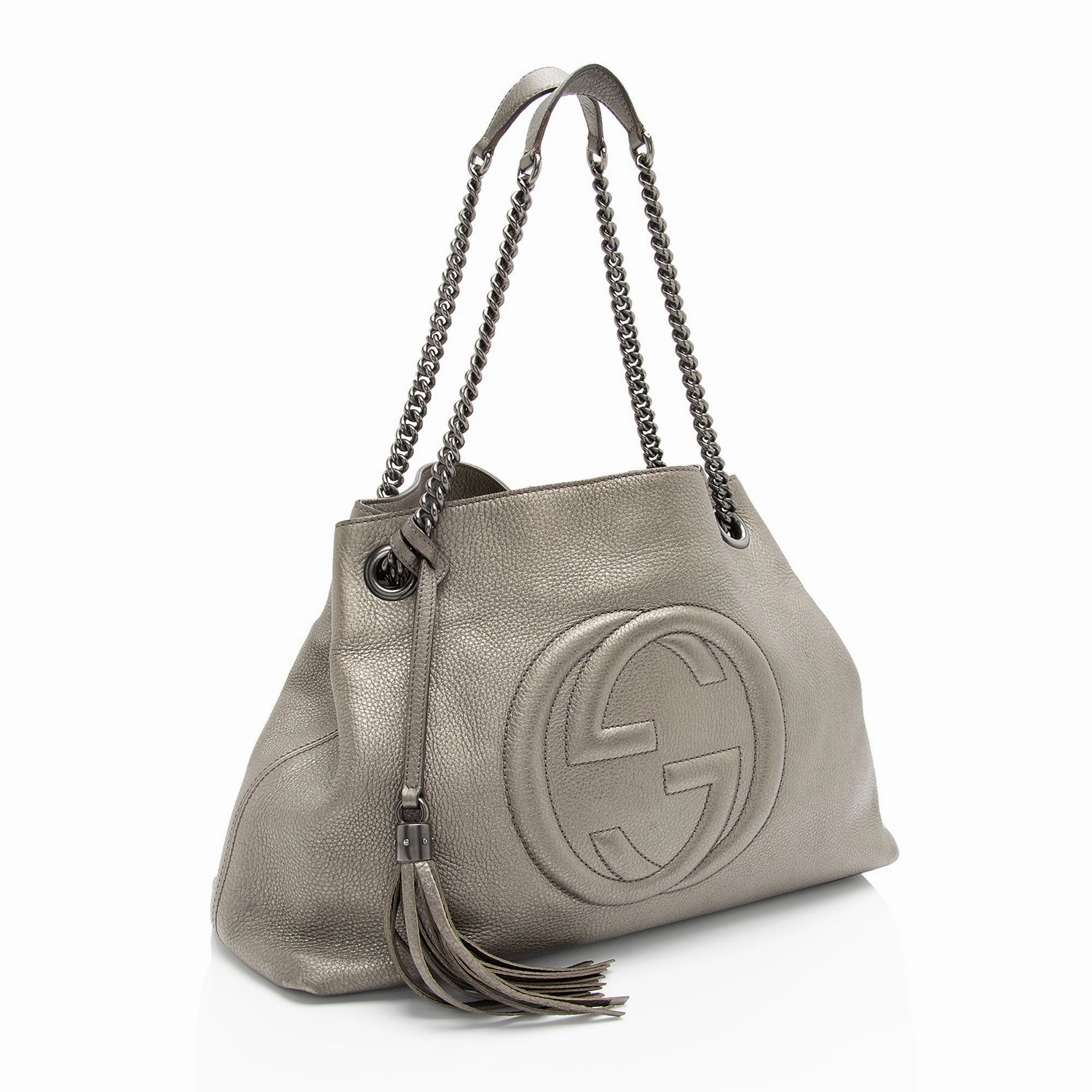 Gucci Metallic Leather Soho Medium Shoulder Bag (SHF-eR0hvp)
