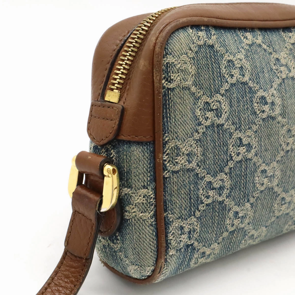 Gucci Ophidia GG Denim Shoulder Bag