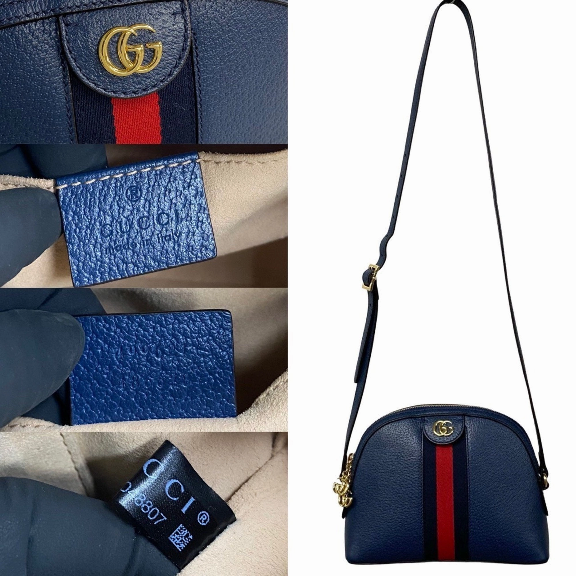 Gucci Ophidia  Leather Shoulder Bag ()