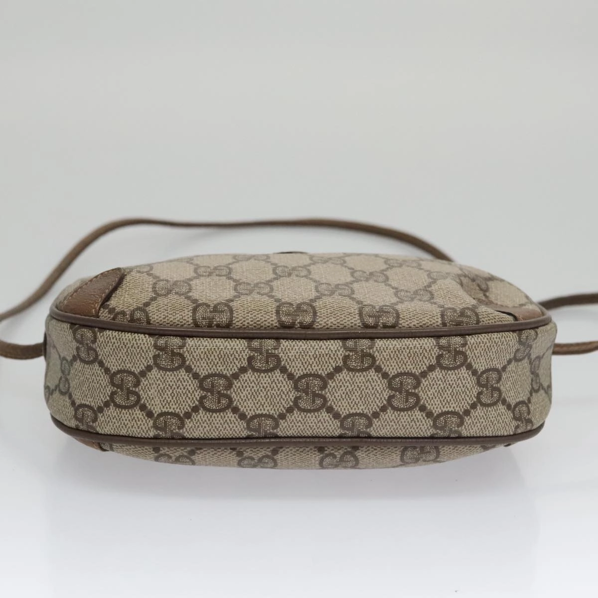 Gucci Sherry Beige Canvas Shoulder Bag ()