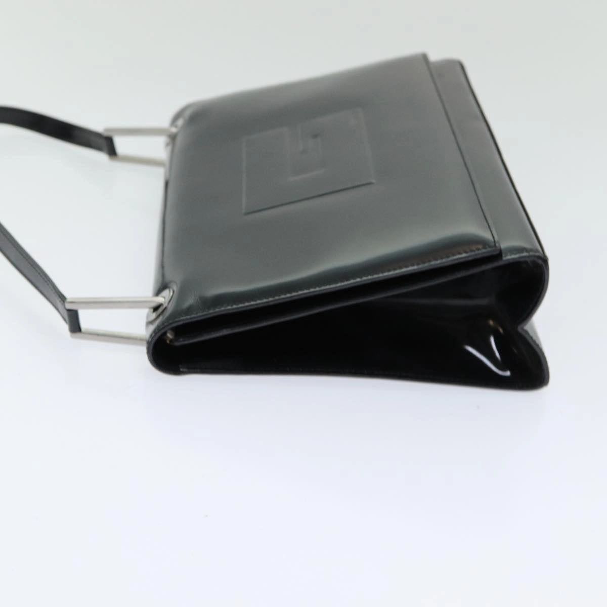GUCCI Shoulder Bag Patent leather Black Silver 001 3033  ep5106