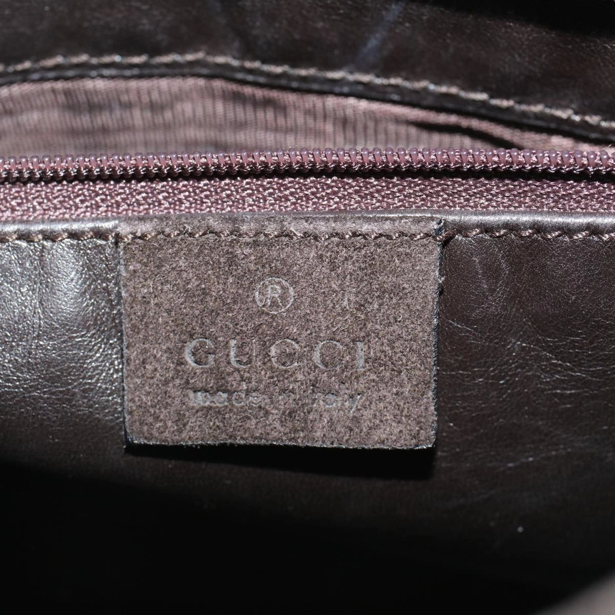 GUCCI Shoulder Bag Suede Brown 091 3167 001998  58812