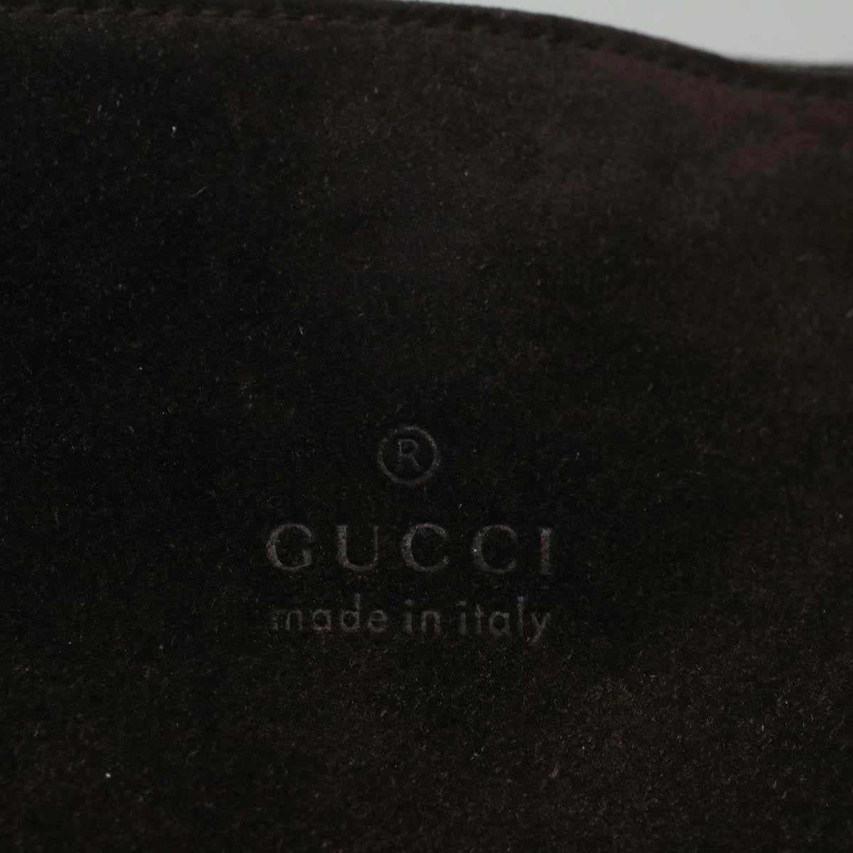 GUCCI Shoulder Bag Suede Brown 091 3167 001998  58812