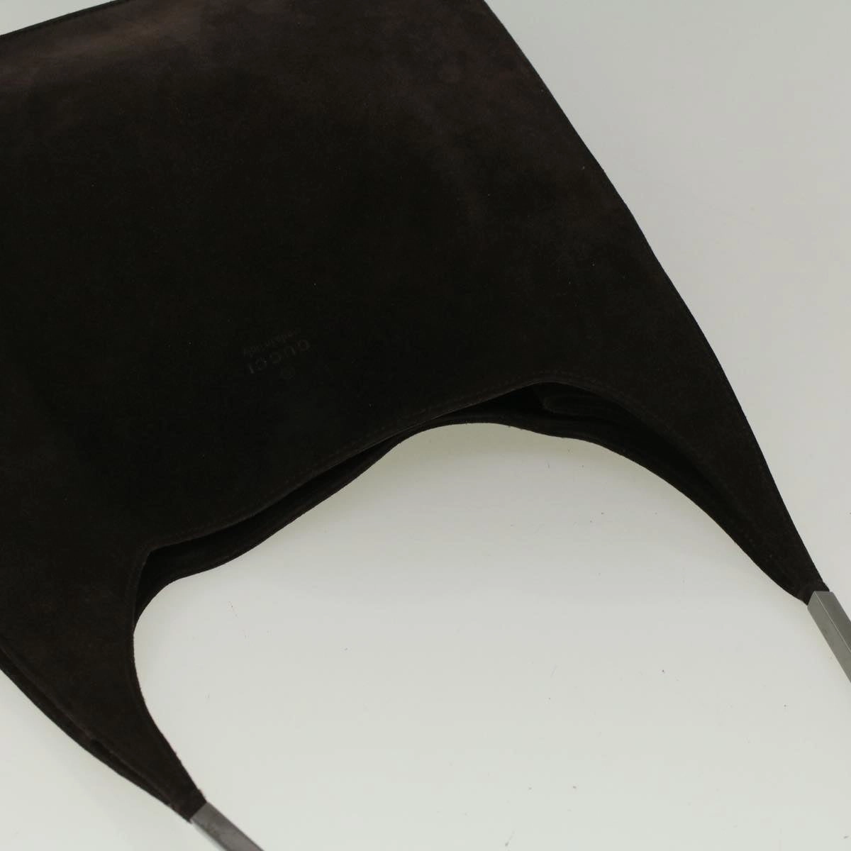 GUCCI Shoulder Bag Suede Brown 091 3167 001998  58812