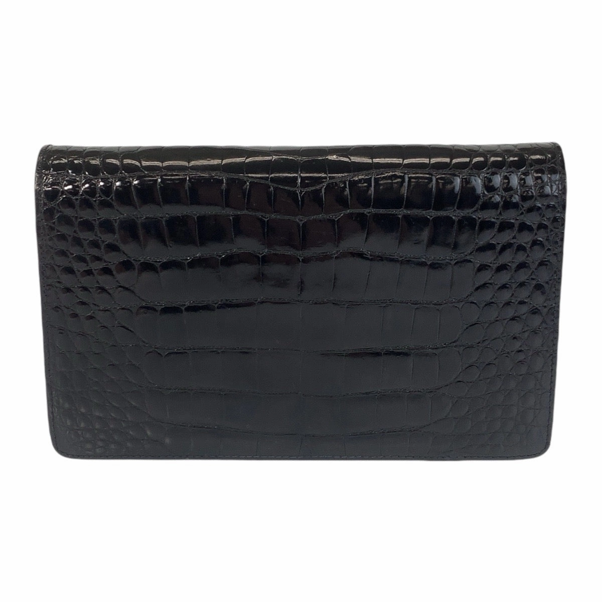 Gucci Vintage Black Crocodile 2WAY Shoulder Bag