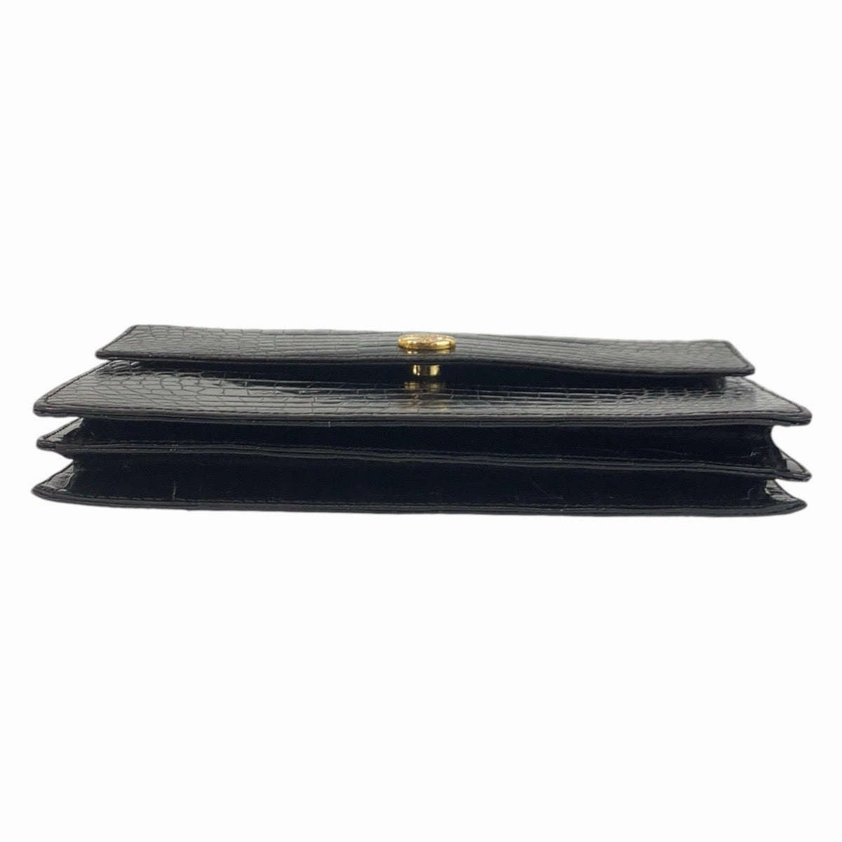 Gucci Vintage Black Crocodile 2WAY Shoulder Bag