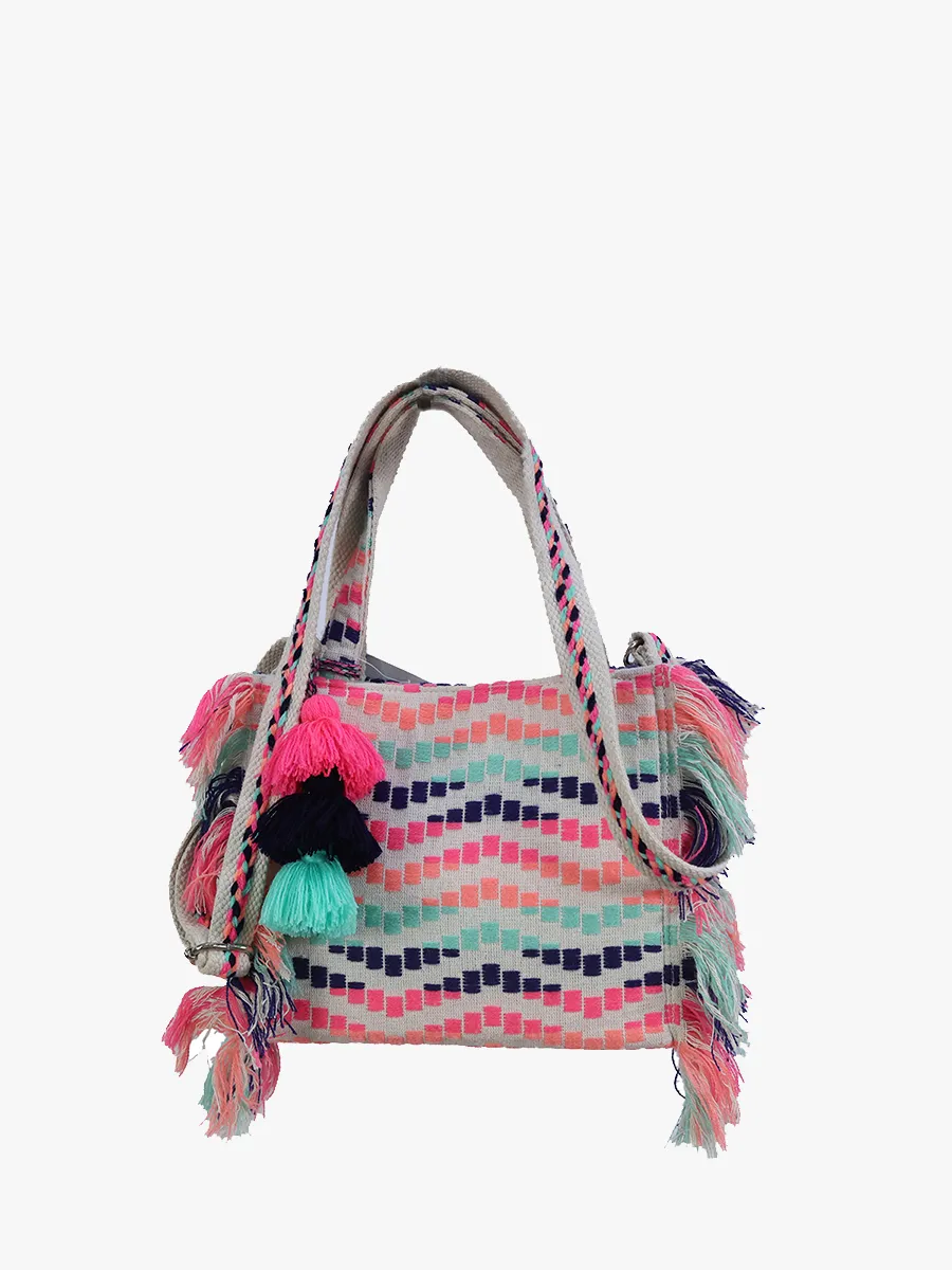 Gwenyth Boho Striped Tote