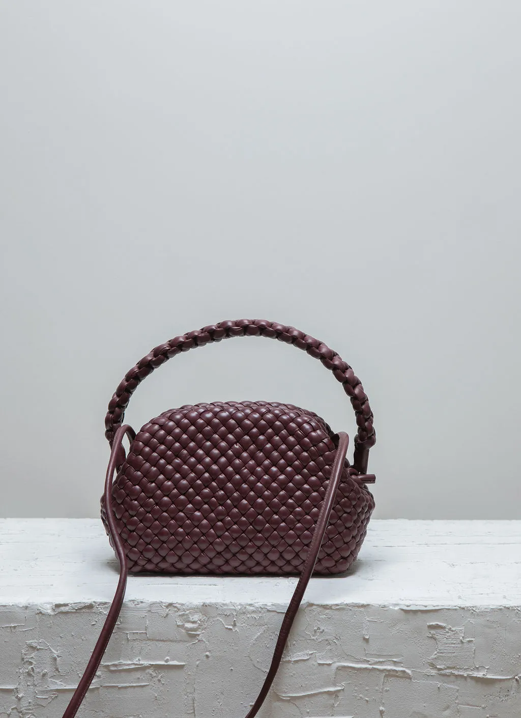 HANA Dark Maroon Clutch