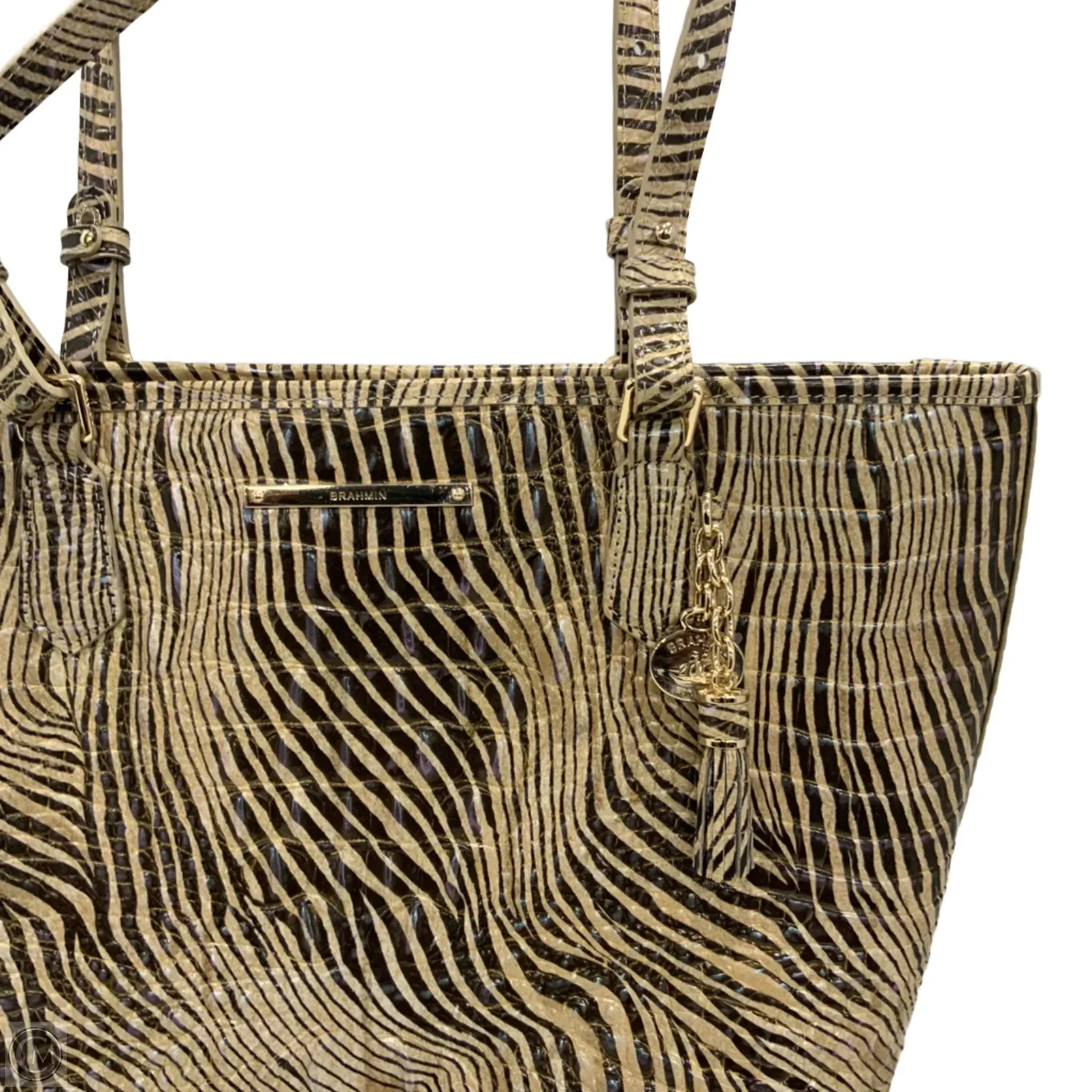 Handbag Designer By Brahmin, Size: Large