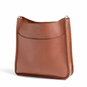 Handbag Messenger Crossbody Brown In Cognac
