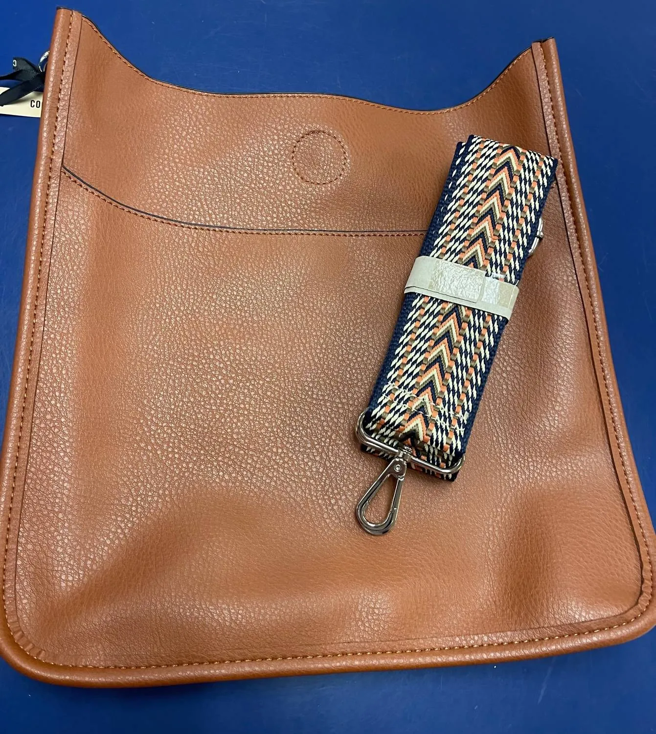 Handbag Messenger Crossbody Brown In Cognac