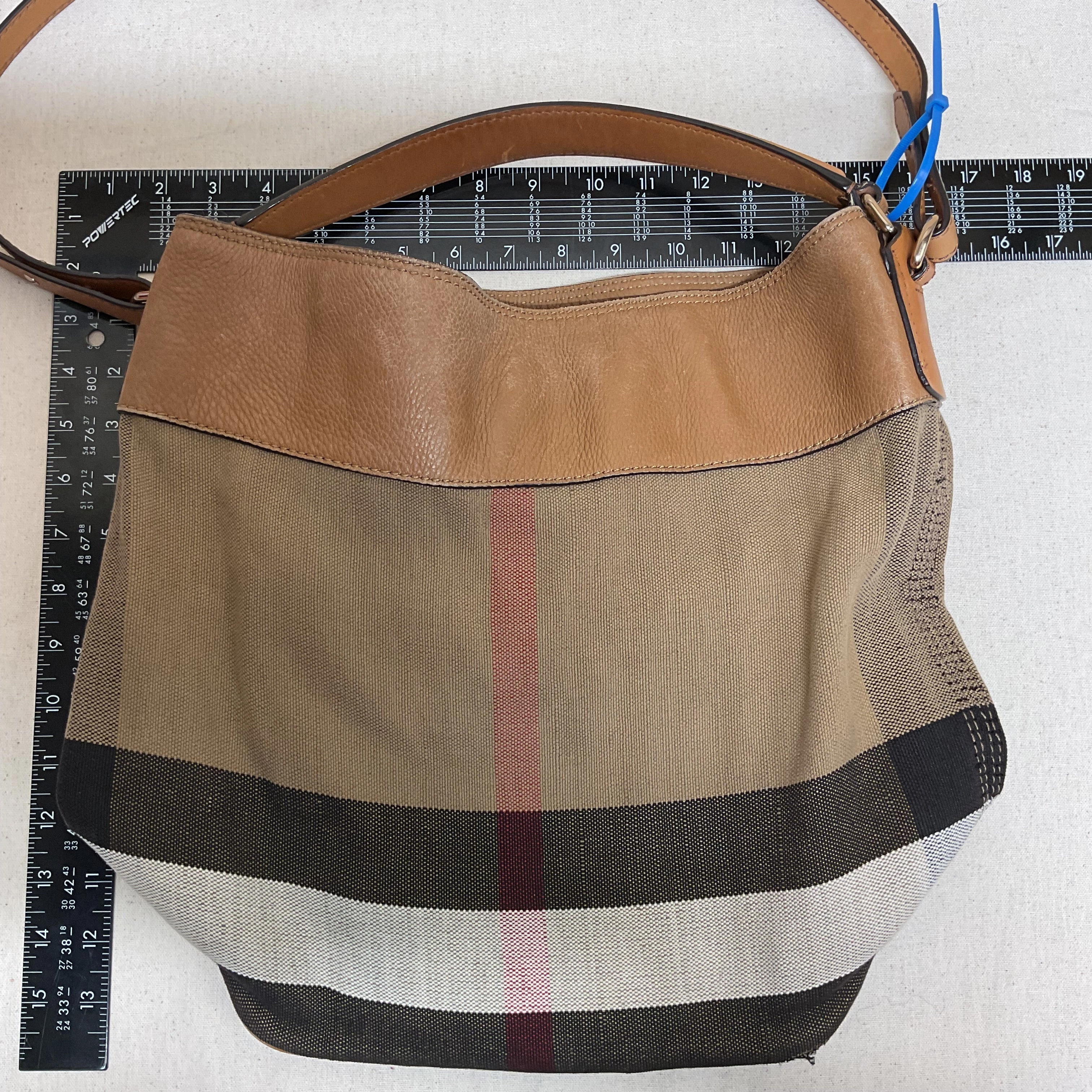 Handbag Luxury Designer By Burberry In Brown, Size:Large
