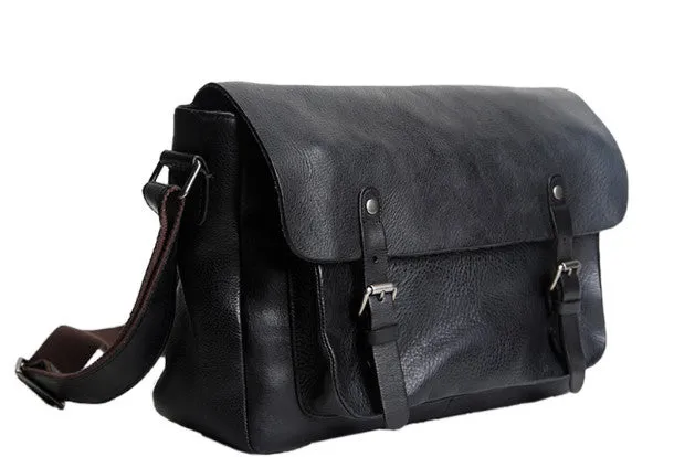 Handmade Cool leather men messenger bag shoulder laptop bag for men