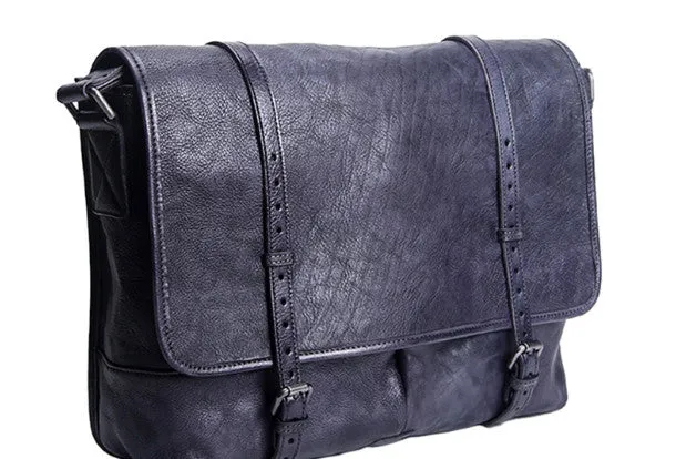 Handmade Cool leather mens messenger bag shoulder bag vintage bag