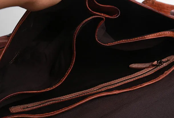 Handmade Cool leather mens messenger bag shoulder bag vintage bag