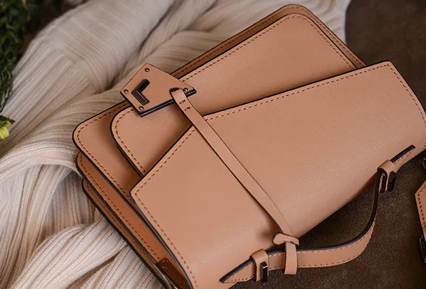 Handmade Genuine Leather Handbag Crossbody Bag Shoulder Bag Purse For Women