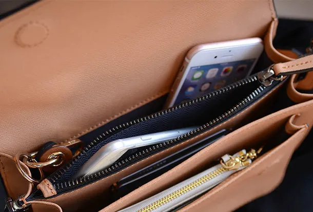 Handmade Genuine Leather Handbag Crossbody Bag Shoulder Bag Purse For Women