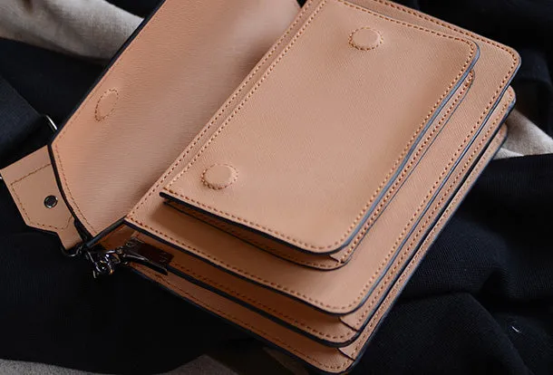 Handmade Genuine Leather Handbag Crossbody Bag Shoulder Bag Purse For Women