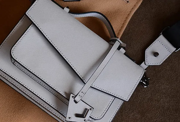 Handmade Genuine Leather Handbag Crossbody Bag Shoulder Bag Purse For Women