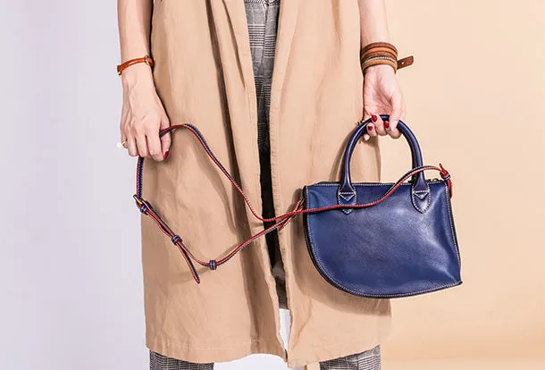 Handmade Genuine Leather Handbag Shopper Bag Crossbody Bag Shoulder Bag Purse For Women