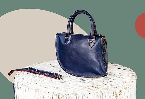Handmade Genuine Leather Handbag Shopper Bag Crossbody Bag Shoulder Bag Purse For Women