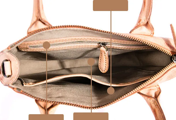 Handmade Genuine Leather Handbag Shopper Bag Crossbody Bag Shoulder Bag Purse For Women