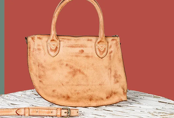 Handmade Genuine Leather Handbag Shopper Bag Crossbody Bag Shoulder Bag Purse For Women