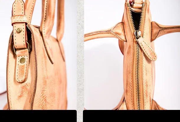 Handmade Genuine Leather Handbag Shopper Bag Crossbody Bag Shoulder Bag Purse For Women