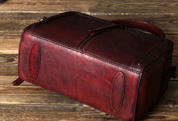 Handmade Leather handbag purse shoulder bag for women leather shopper bag
