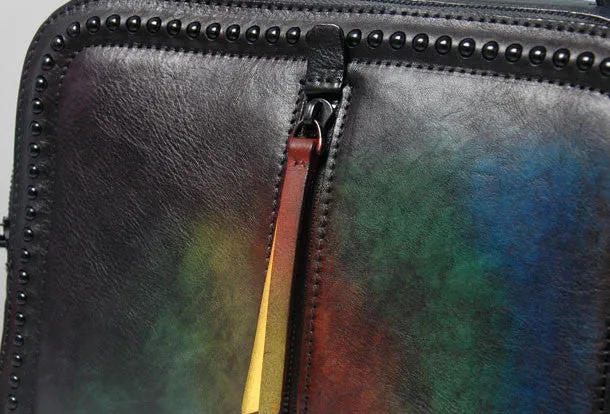 Handmade Leather handbag purse shoulder bag for women leather shopper bag
