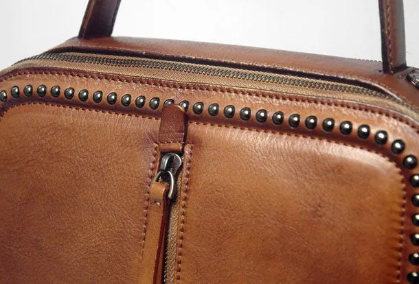 Handmade Leather handbag purse shoulder bag for women leather shopper bag